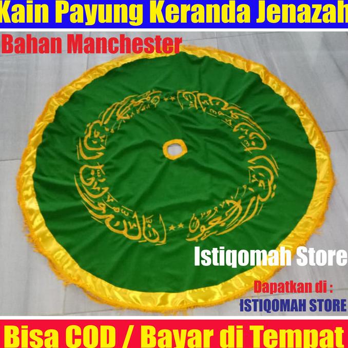 +%+%+%] Kain Payung untuk Keranda Jenazah Warna Hijau Muda Bahan Manchester