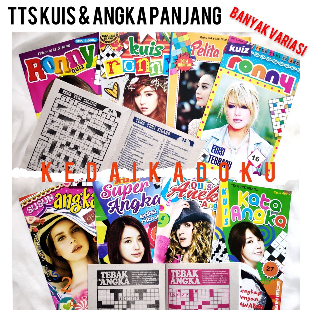 Buku Kuis & Angka Teka Teki Silang Asah Otak Sudoku Medium