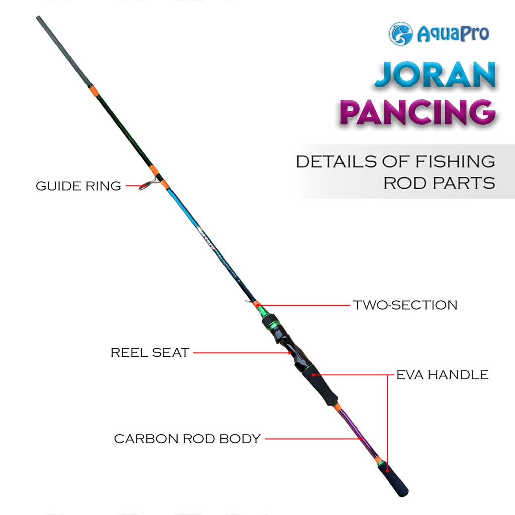 Joran Pancing Lure Koi Crap Warna Green Rainbown 1.65M 1.80M Fishing Lure Medium Carbon Lure Spinning &amp; Casting