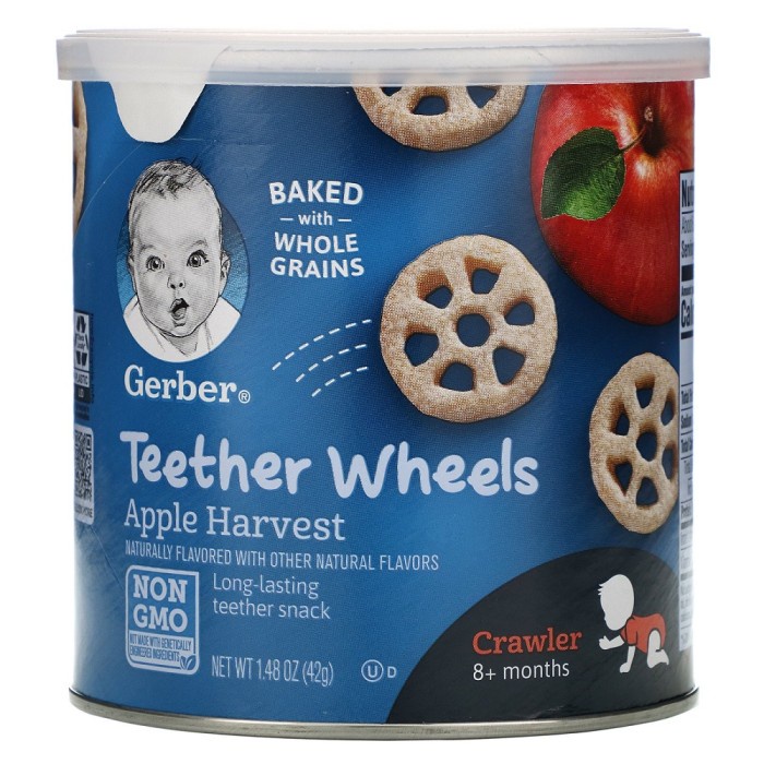 Terlaris Gerber Teethers Snack Bayi 7 Bulan Ke Atas Impor Usa 12 Sachet X 4 Gr