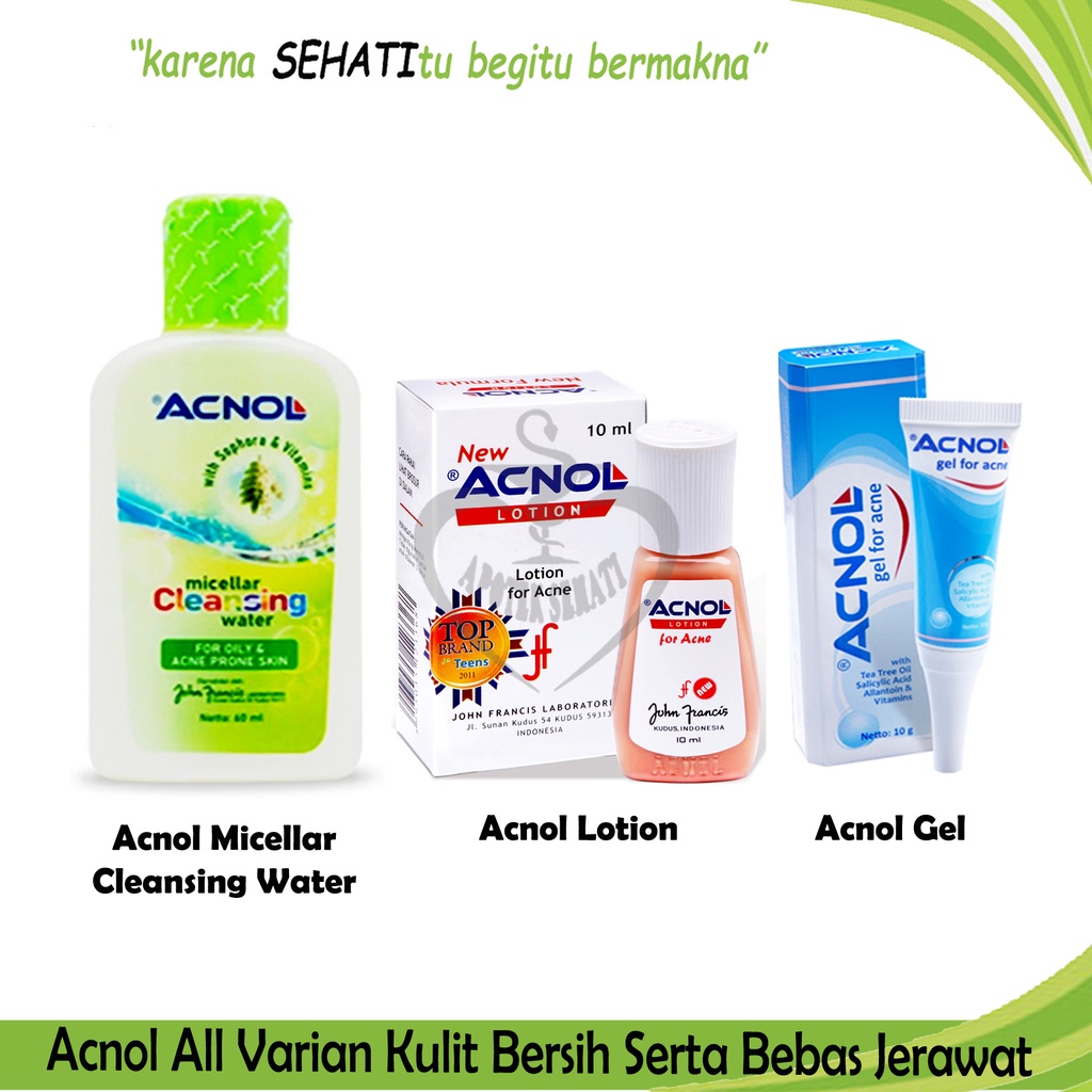NEW ACNOL LOTION 10ML FOR ACNE OBAT JERAWAT