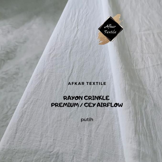 Buruan serbu] Kain Katun Rayon Krinkle Polos / Rayon Crinkle Premium 2