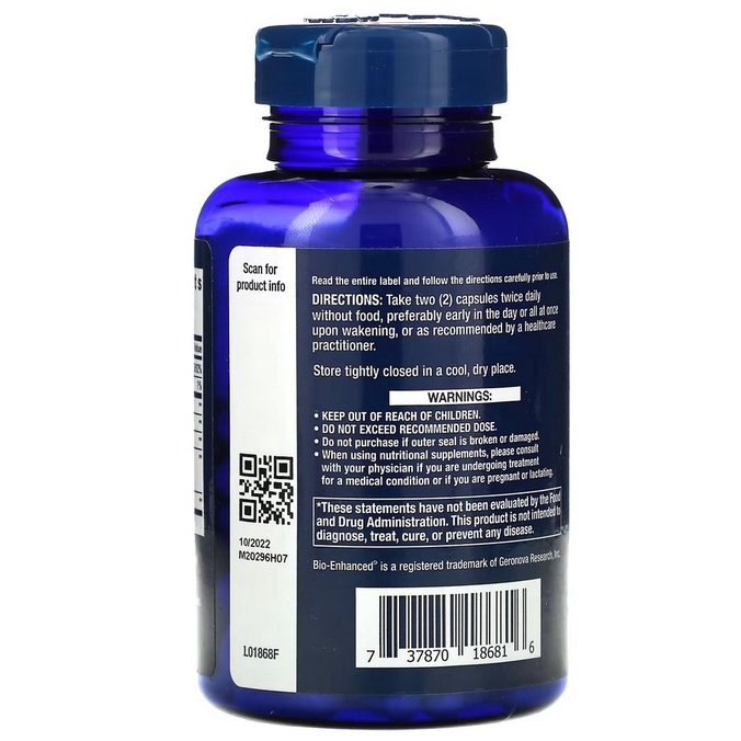Life Extension Mitochondrial Energy Optimizer with PQQ 120 Cap Ori USA