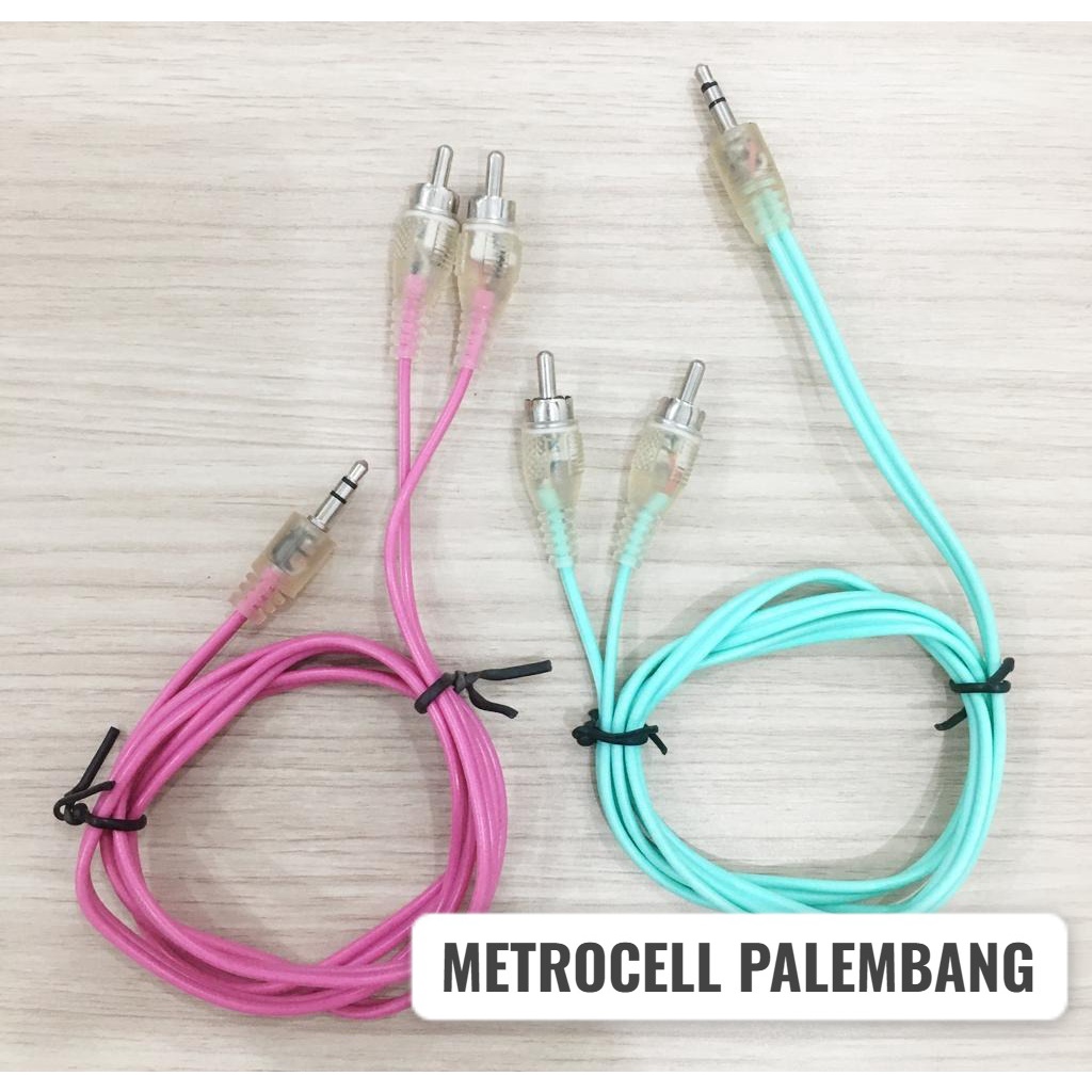 KABEL AUDIO JACK AUX 2 IN 1 TEBAL 1.2M/AUX 2IN1/AUX 1IN1 22CM