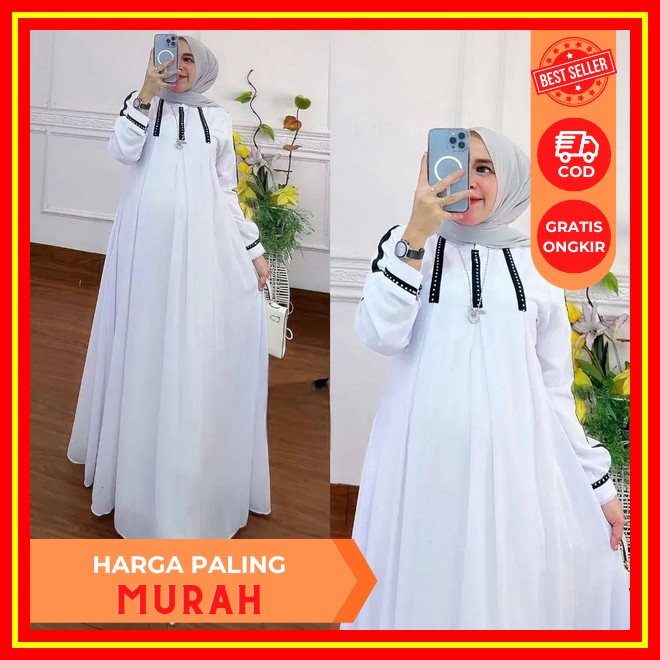 Gamis Terbaru Mola Dress Hs Tersedia M L Xl Xxl Bahan Katun Rayon Ld 110 Gamis Wanita Terbaru Lebara