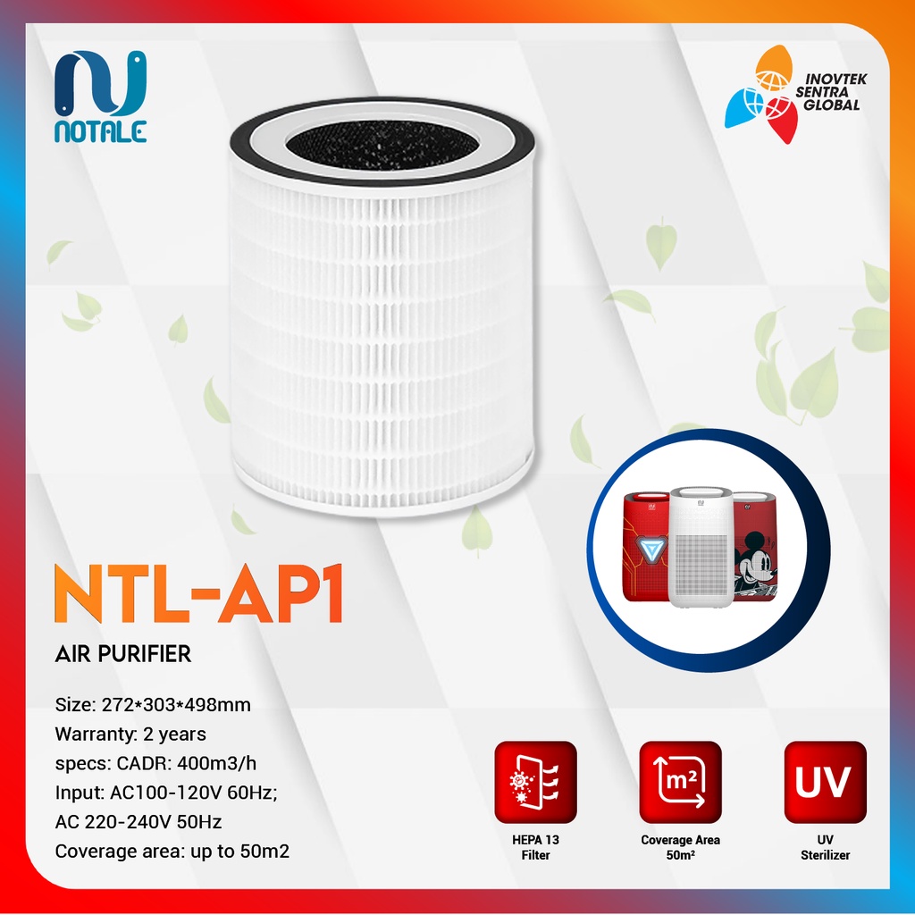 Notale Replacement HEPA Filter for Notale Air Purifier NTL-AP1