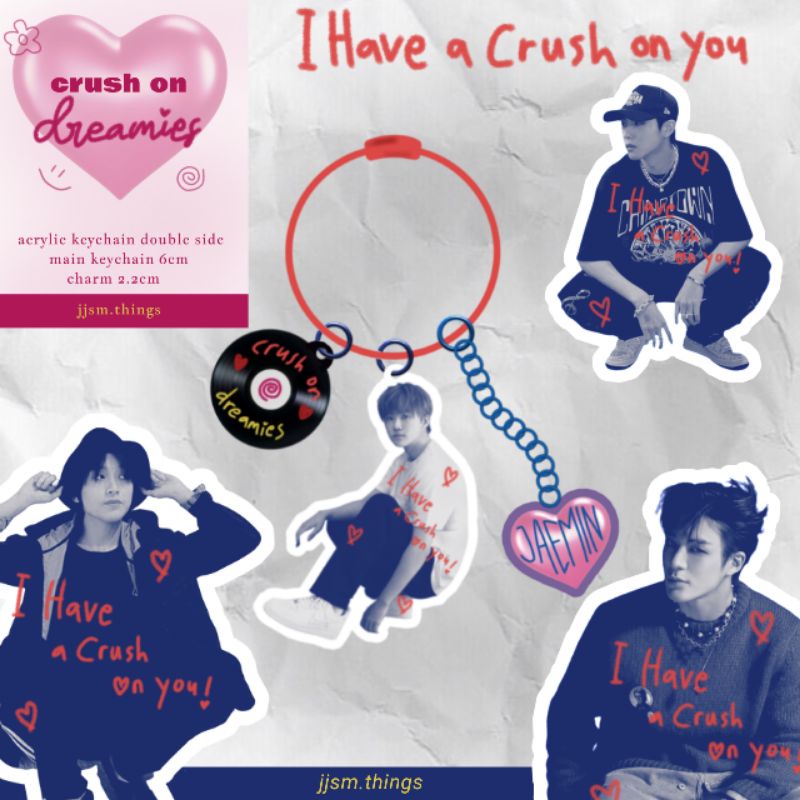 crush on you keychain