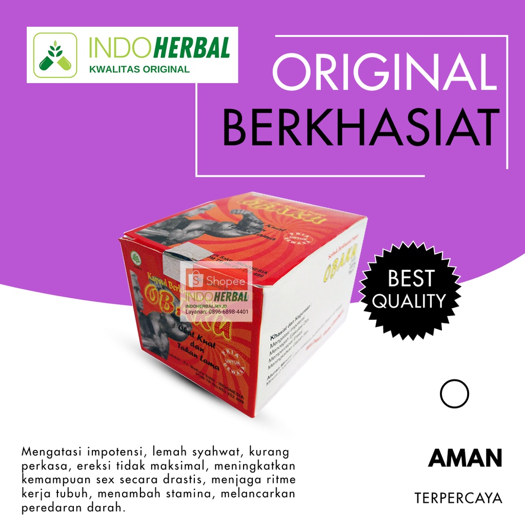 Jamu (Kuat) Herbal Obaku Serbuk Original