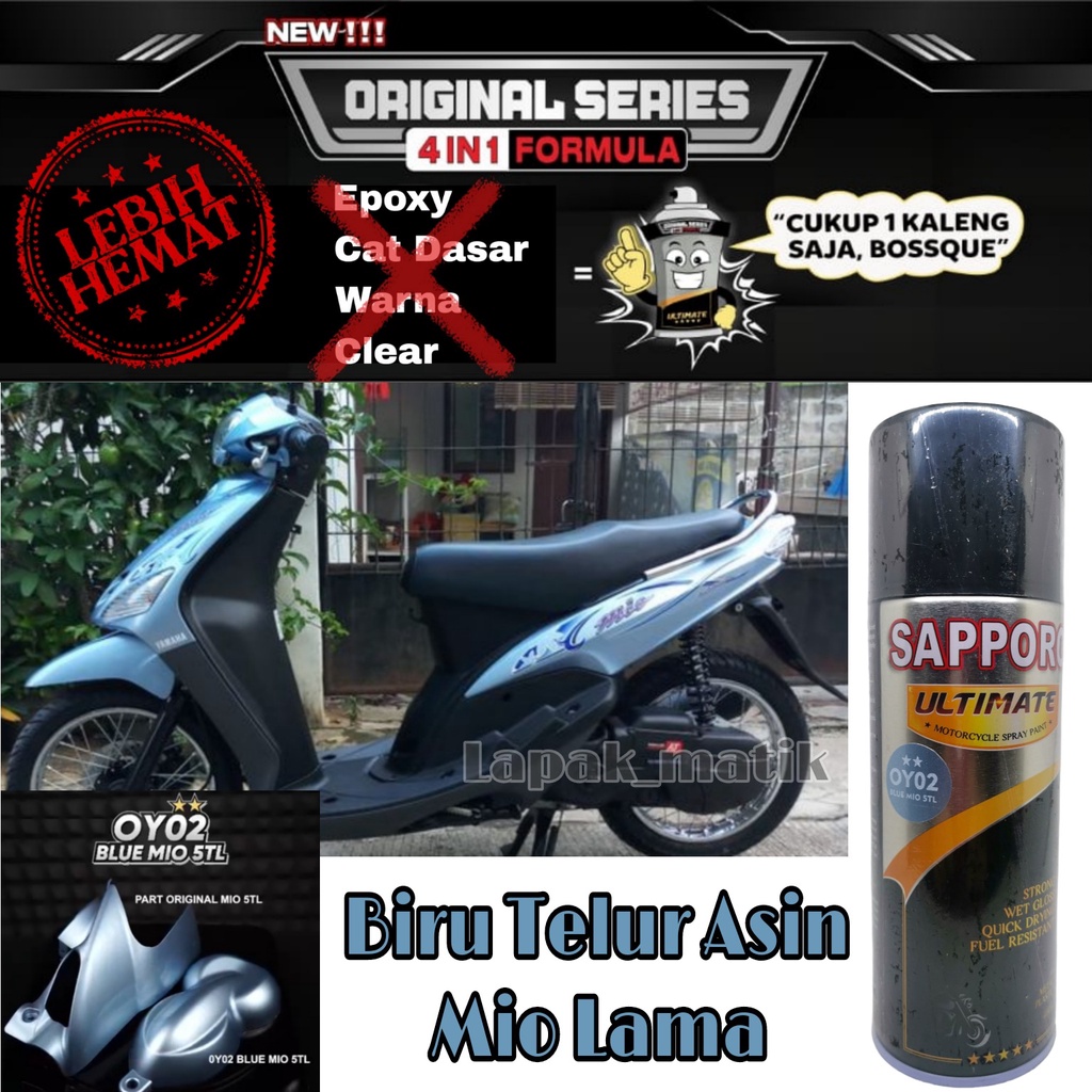 Pilok Sapporo Ultimate BLUE MIO 5TL OY02 OYO2 0Y02 BIRU TELUR ASIN MIO LAMA