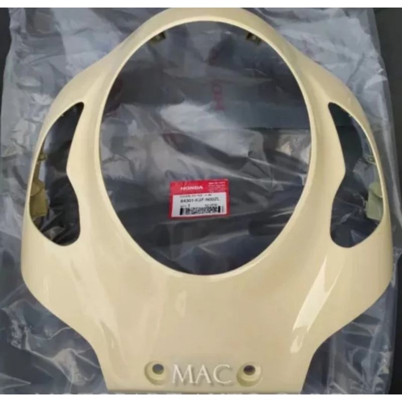 Cover lampu depan Scoopy fi 2021 cream ORI ahm