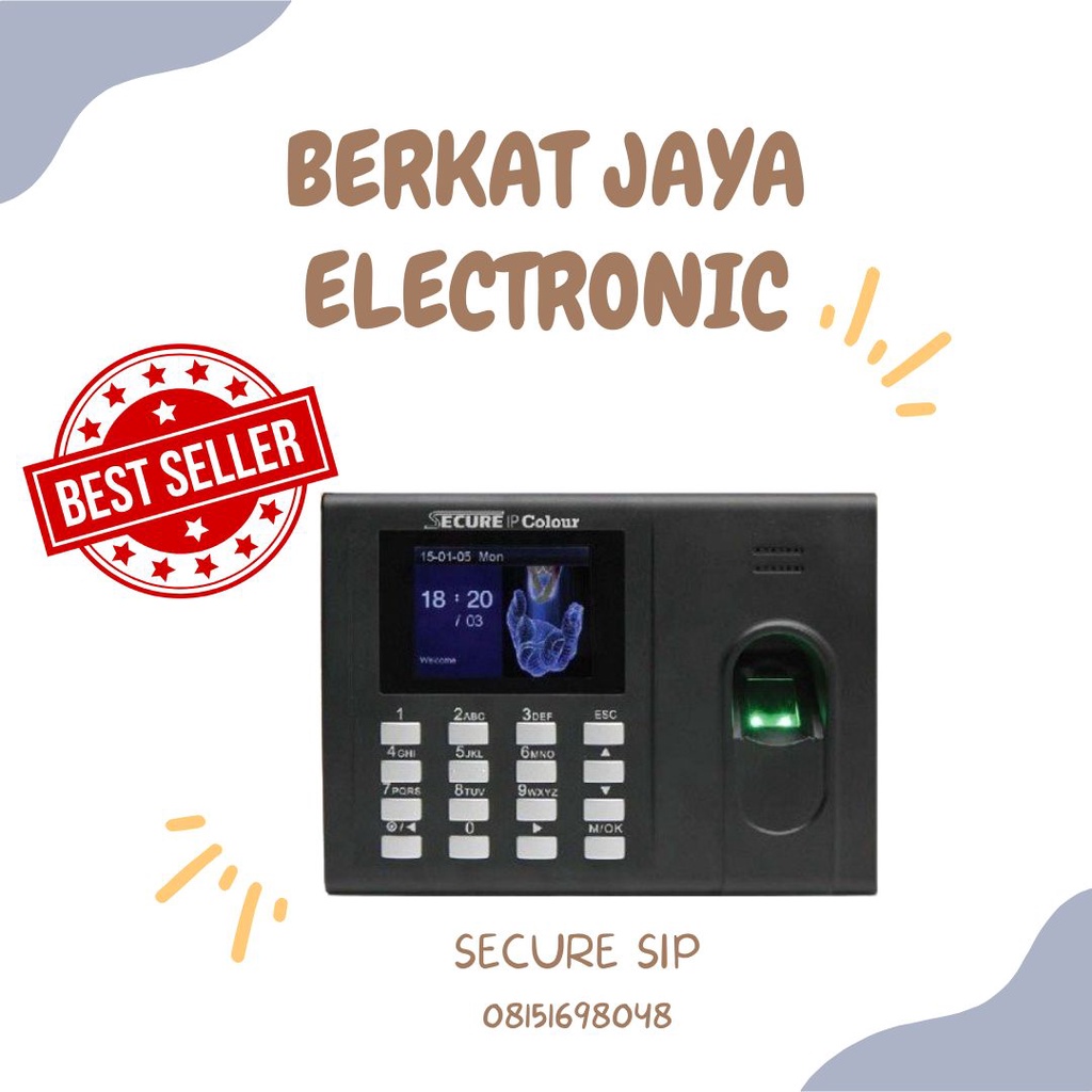 Secure SIP Colour Mesin Absen Fingerprint