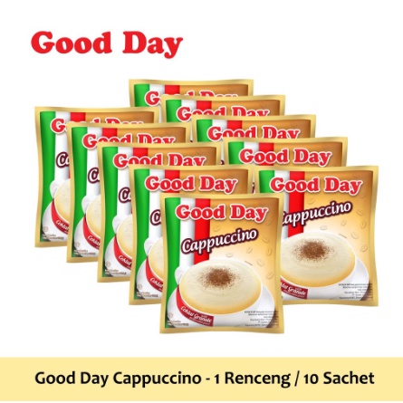 

Good day Cappucino Kopi Instan Bubuk - 10 Sachet @25 gram