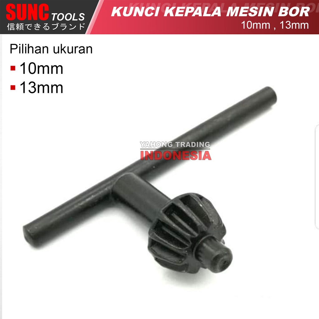 Kunci Kepala Mesin Bor Kunci Chuck Bor 10mm 13mm