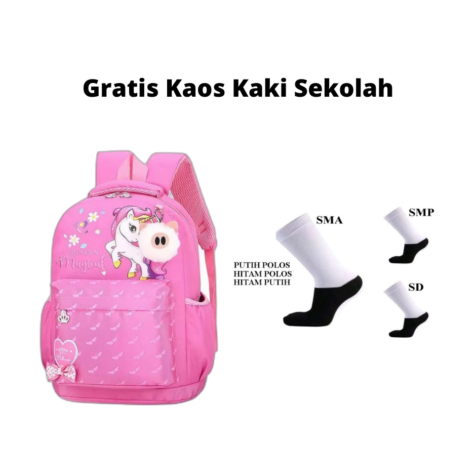 TAS SEKOLAH UNICORN ANAK PEREMPUAN LAKI LAKI TAS RANSEL TELUR UNICORN BERBAGAI MACAM KARAKTER ANAK TK