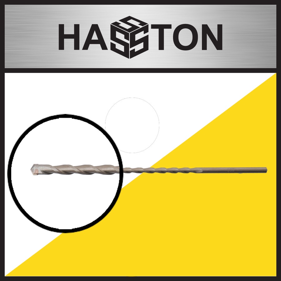 Mata Bor Beton 8mm PANJANG 12&quot; HASSTON PROHEX 0242-080 / Mansonry Bit 8mmx12&quot; HASSTON PROHEX 0242 080