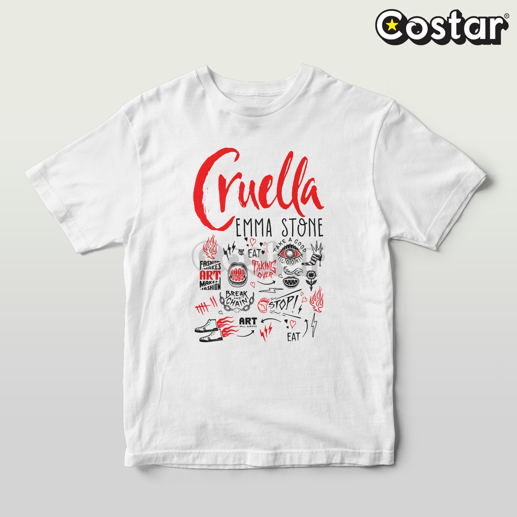 Kaos Costarstore - Doodle Fashion - Cruella