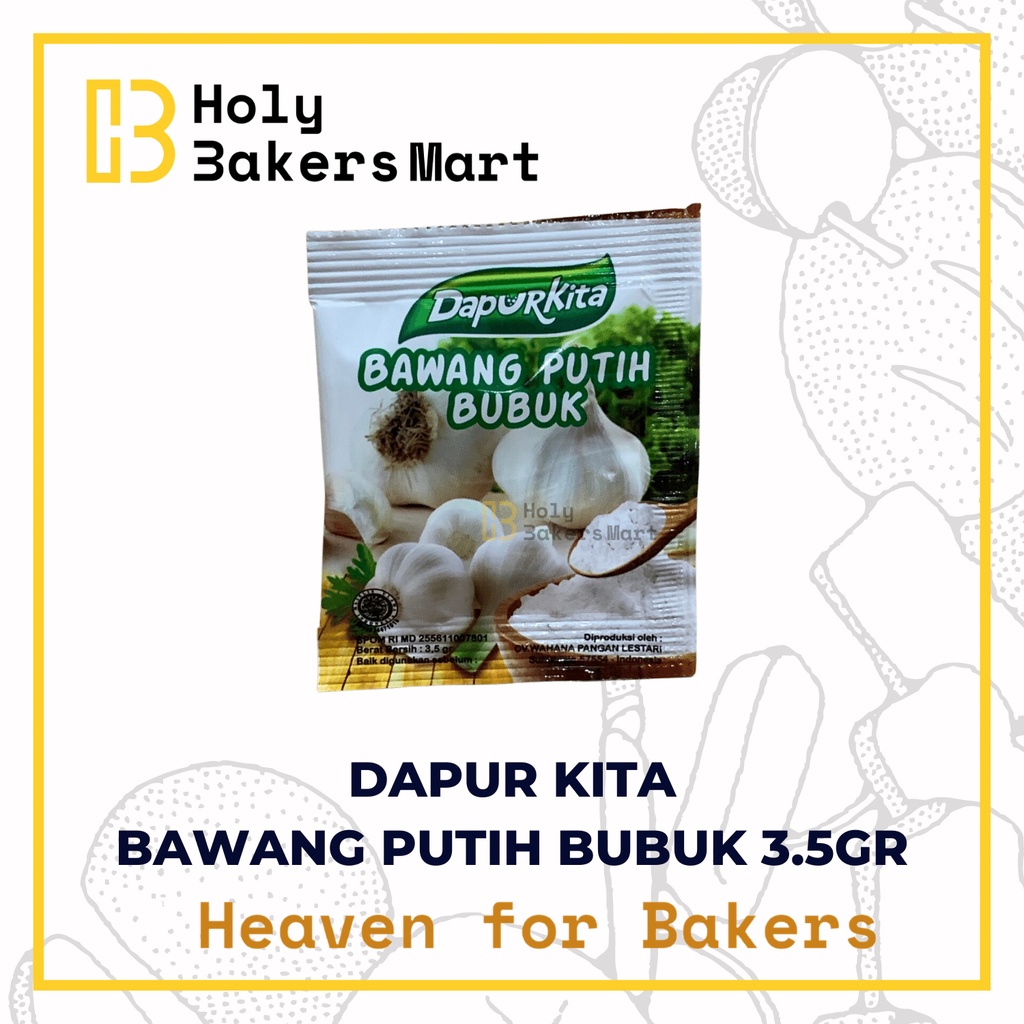 

DAPUR KITA BAWANG PUTIH BUBUK 3.5G / BAWANG PUTIH BUBUK / DAPUR KITA