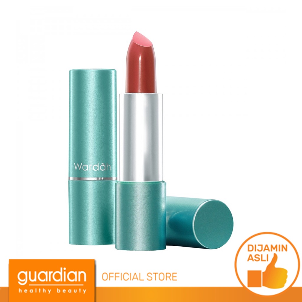 WARDAH Exclusive Moist Lipstick 3.5g Glossy Finish - 30golden Coral