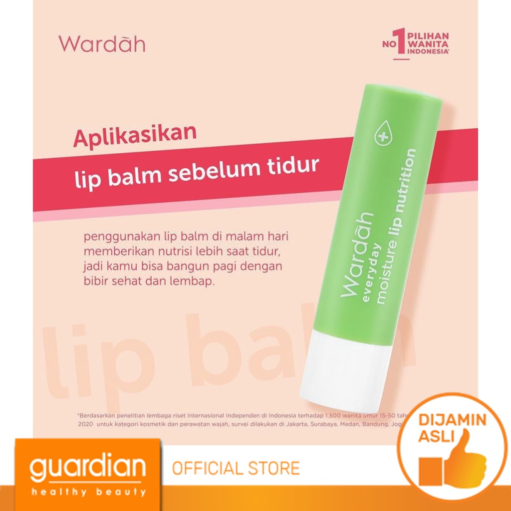 WARDAH Everyday Fruity Sheer Lip Balm 4g Pelembab Bibir - Grape