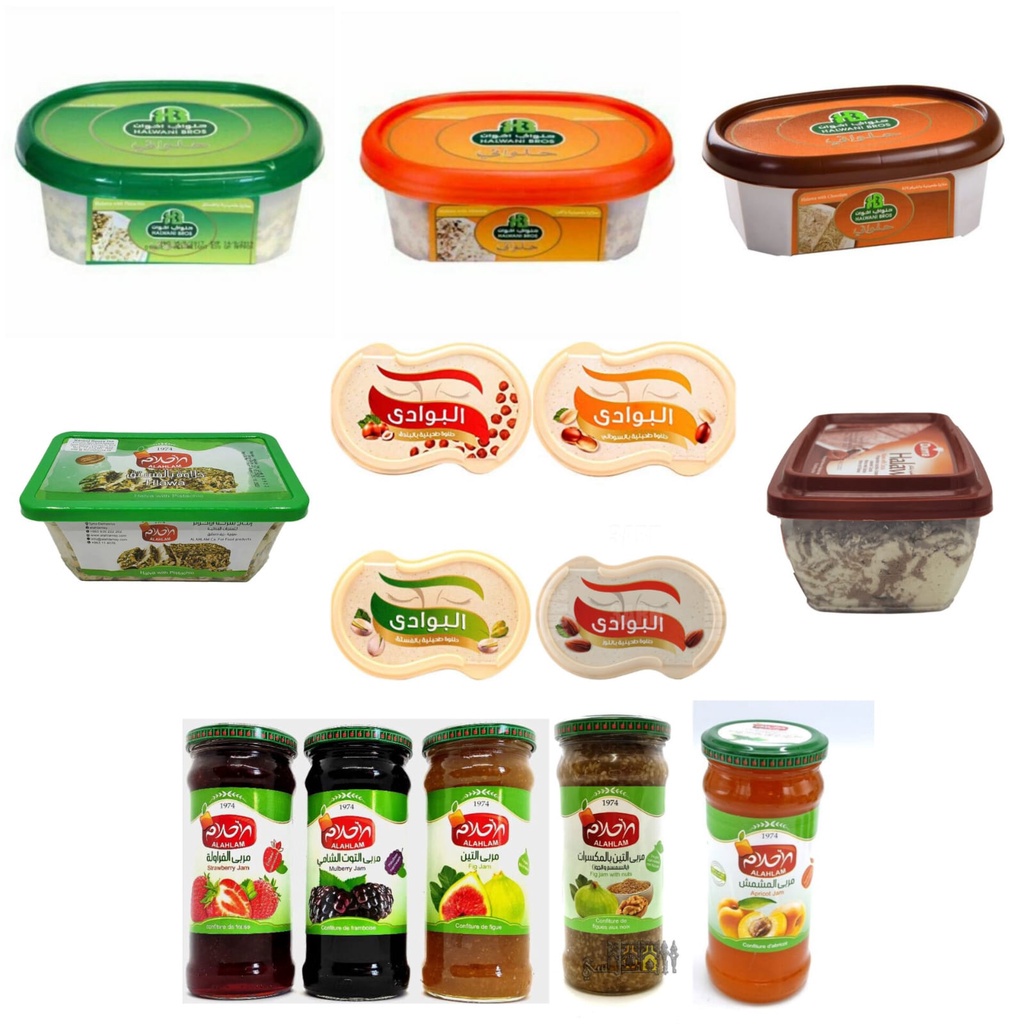 

Durra Halawa, El Bawadi, Halwani Bros, Alahlam / Selai Roti Arab