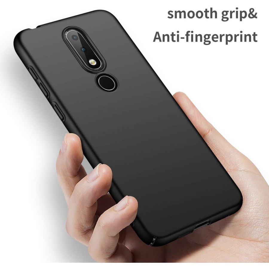 Gravity Plastic Case Nokia X3 Nokia 3.1 Plus Premium Slim Matte Case Soft Black Doff