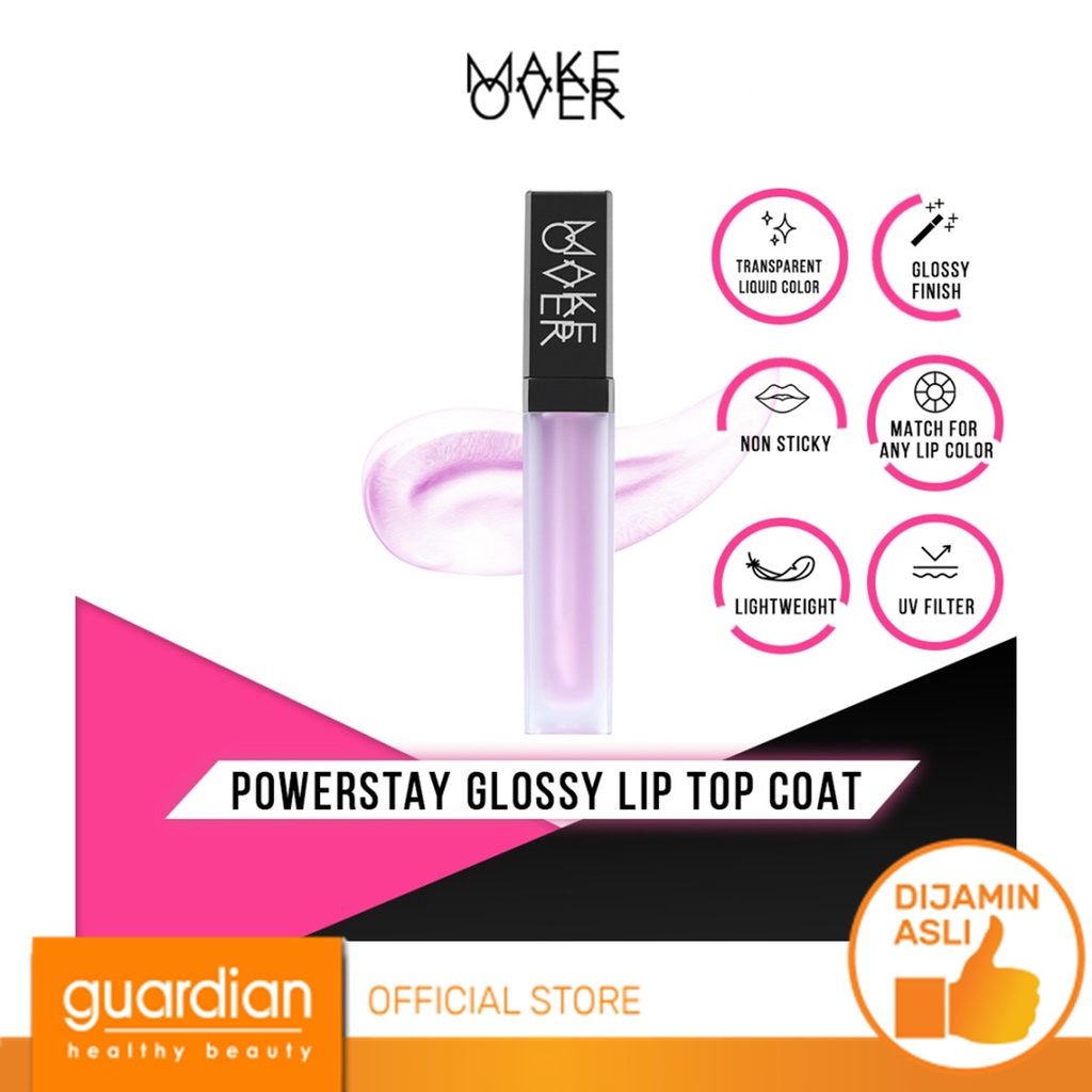 MAKE OVER Powerstay Glossy Lip Top Coat 6.2g Lip Gloss