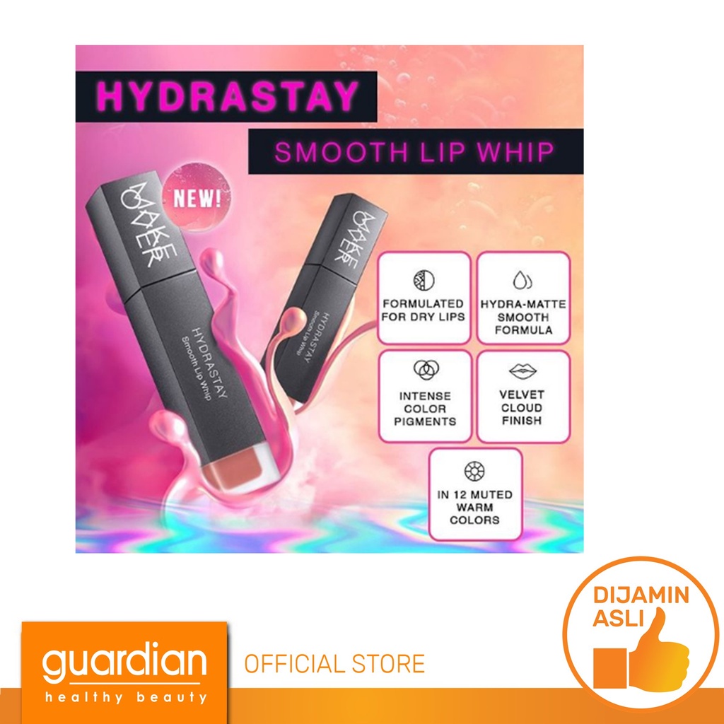 MAKE OVER Hydrastay Smooth Lip Whip 6.5g Lip Cream - C08 Devoted