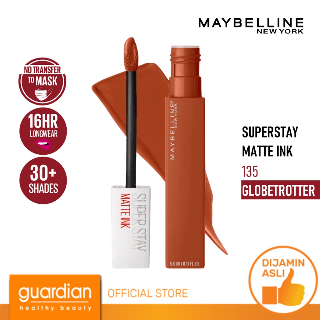 MAYBELLINE Superstay Matte Ink - 135 globetrotter / Liquid Lipstick Waterproof Transferproof