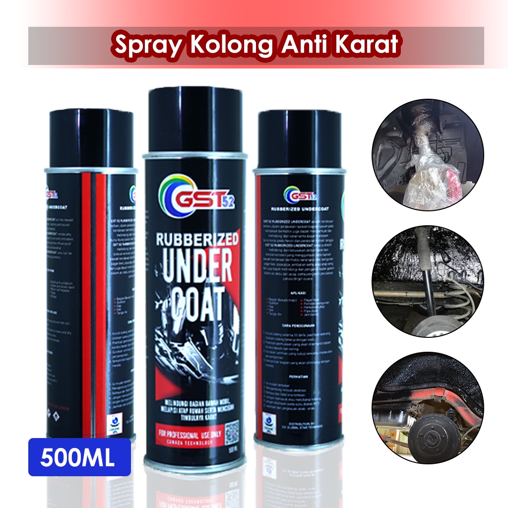 Promo Semprotan Under Coating Spray 500Ml / Spray Kolong Mobil Motor Anti Karat / Pembersih