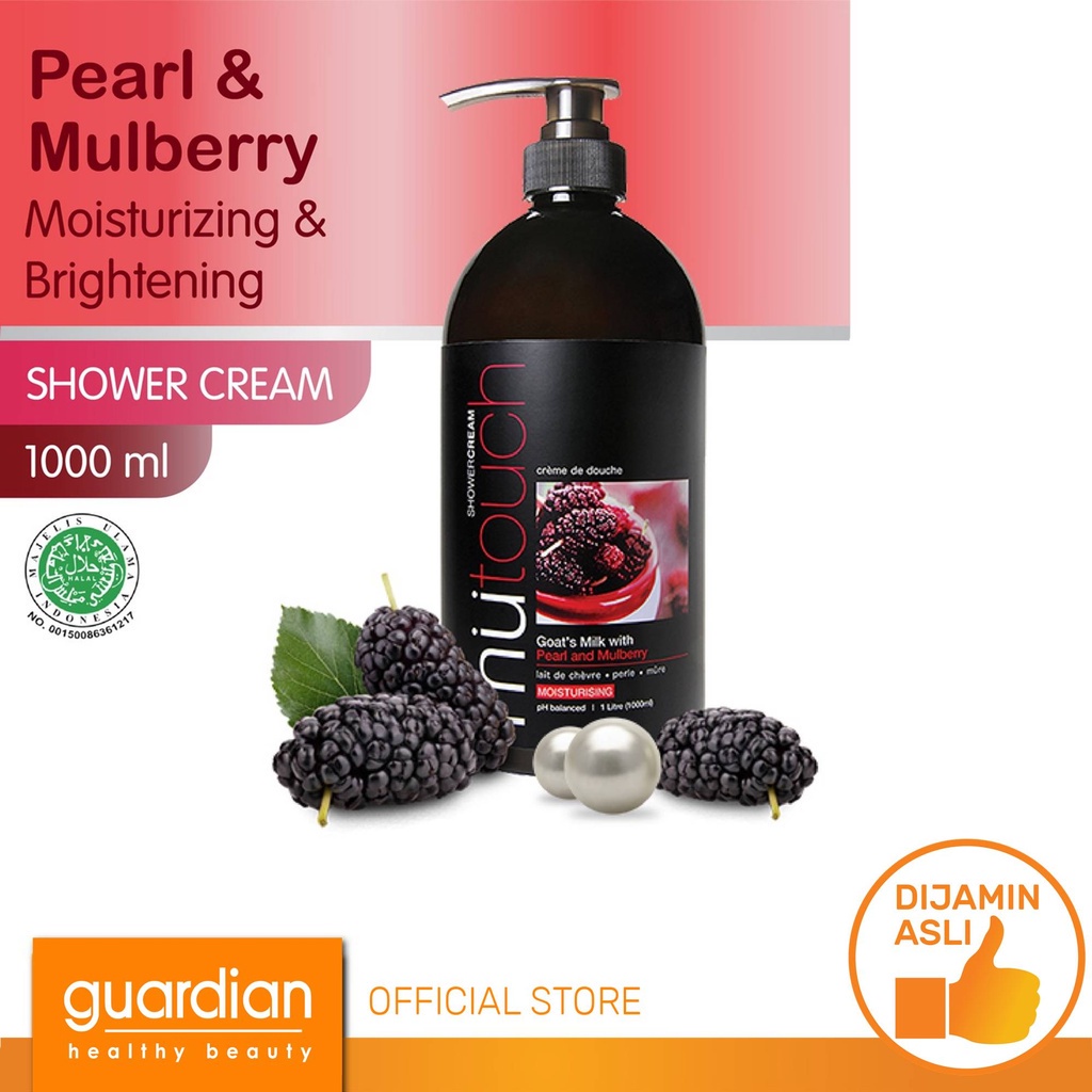 Mutouch Goat's Milk Shower Cream Pearl and Mulberry 1Lt