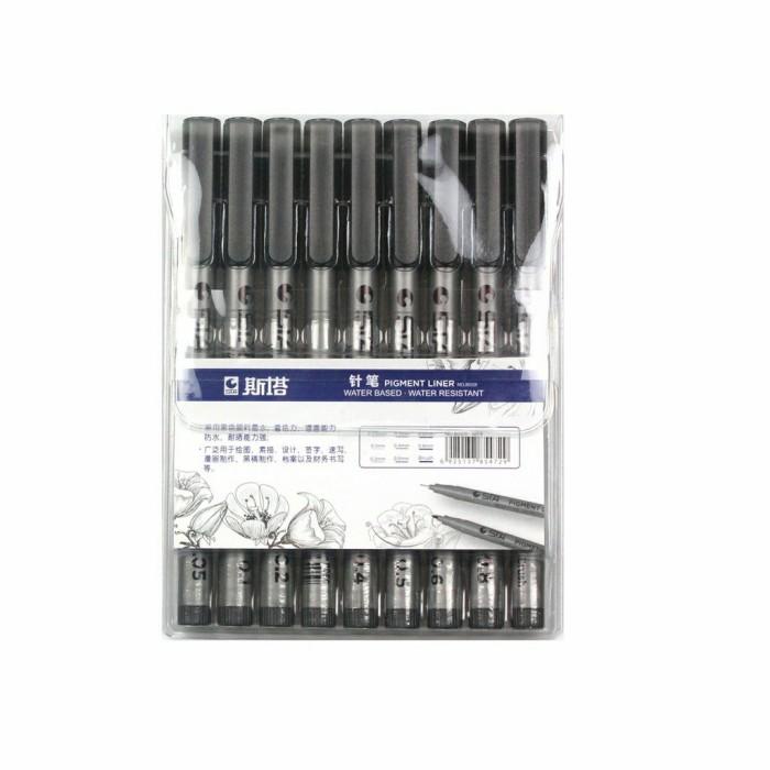 

Terlaris Sta Pigment Liner (Drawing Pen) Set 9 Pcs