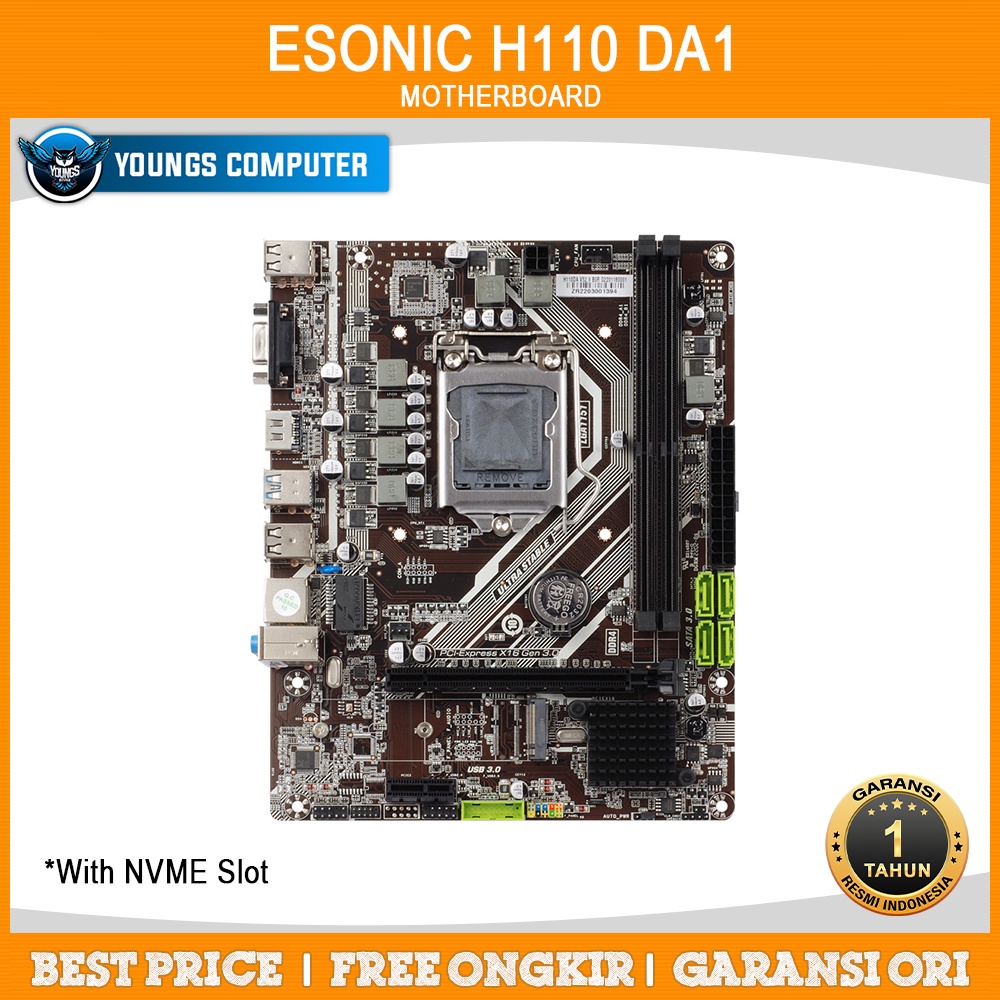 ESONIC H110DA1 INTEL H110 With NVME Slot | Motherboard LGA1151 DDR4