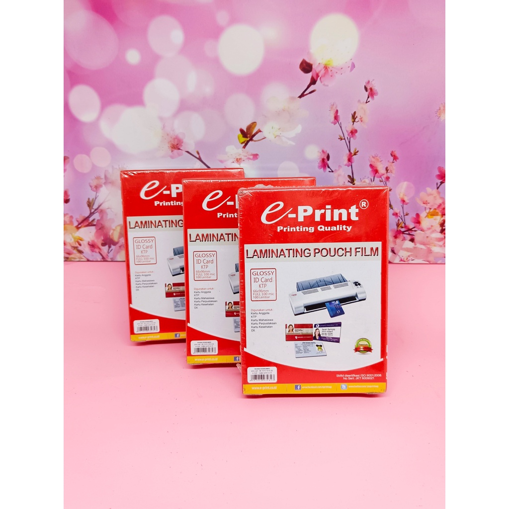 

PLASTIK LAMINATING E-PRINT 5,4 x 8,6 cm TIPIS