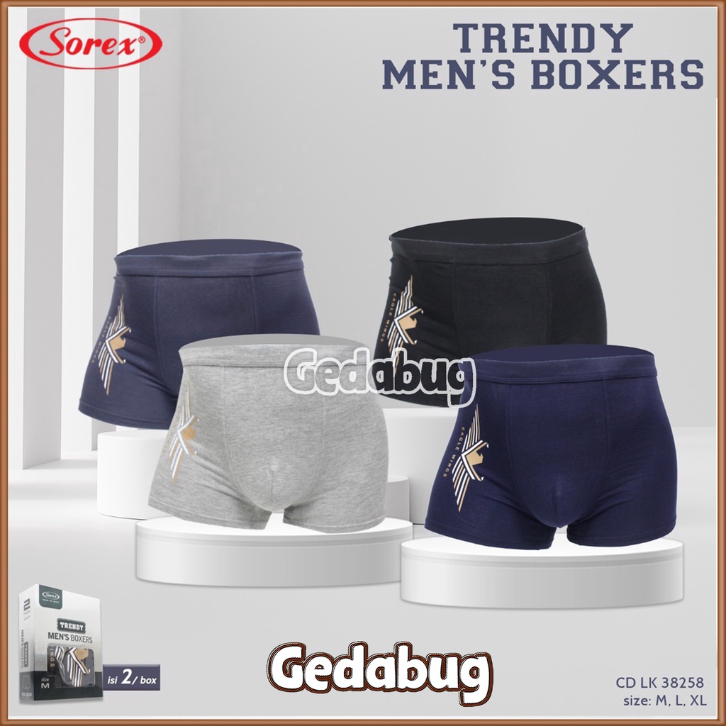 CD Boxer Pria Sorex 38258 | Celana dalam pria Boxer Trendy Men's | Gedabug