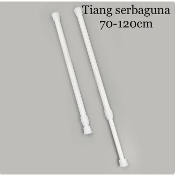 Natasia22 Tiang Gorden Dan Bracket Serbaguna Fleksibel Tirai Tiang Pipa / Tiang Shower / Bracket