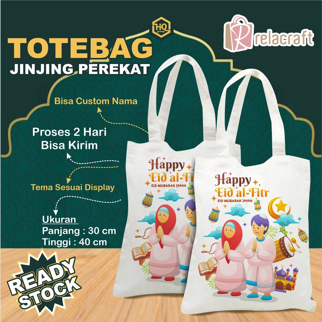 READY STOK/TOTEBAG IED/30X40 BESAR