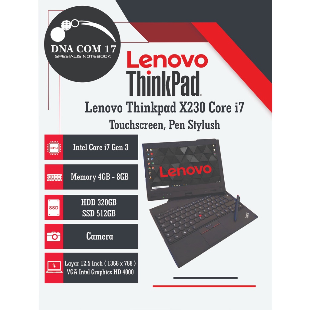 Lenovo Thinkpad X230 Tablet Intel Core i5 / Core i7 Big Sale......Siapa Cepat Dia Dapat