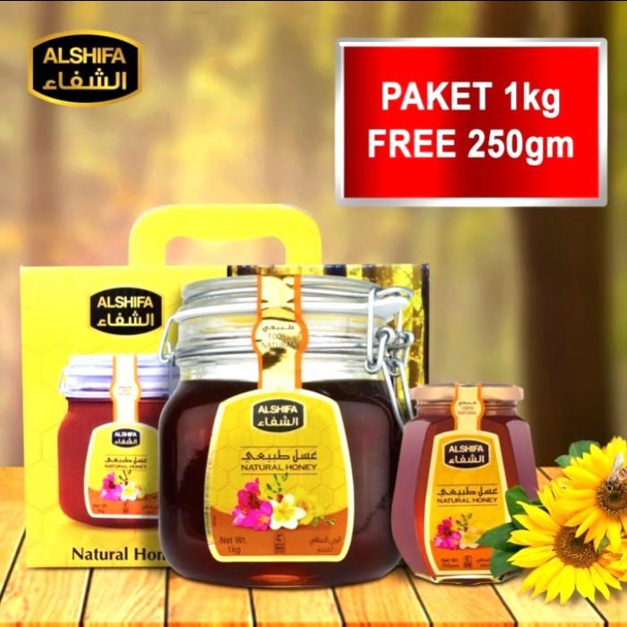 

MADU AL SHIFA 1KG FREE 250 G MADU ARAB NATURAL HONEY MADU MURNI Best Seller