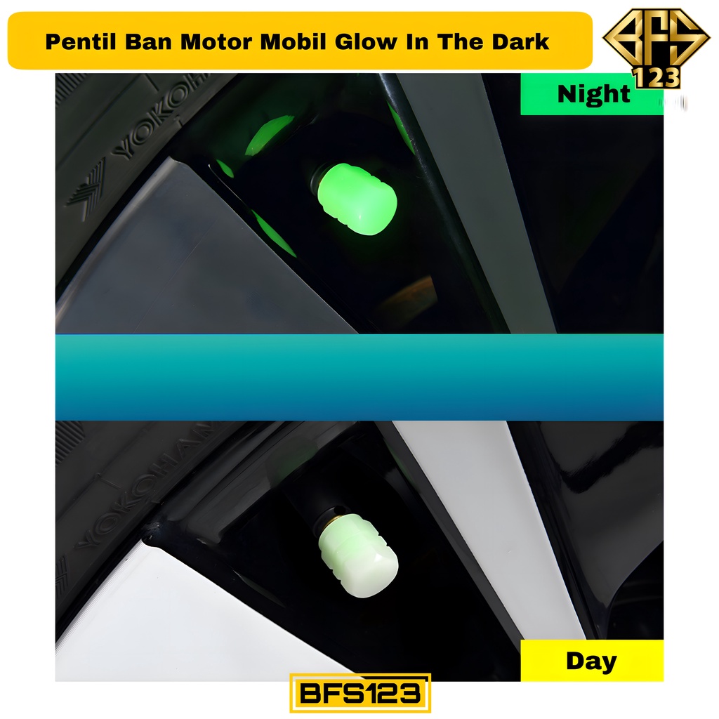 Pentil Ban Motor Mobil Glow In The Dark