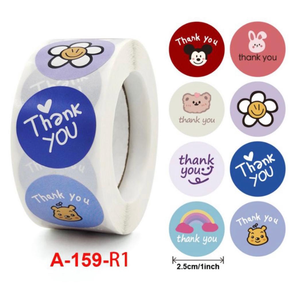 500 PCS ROLL STICKER THANKYOU FOR YOUR ORDER