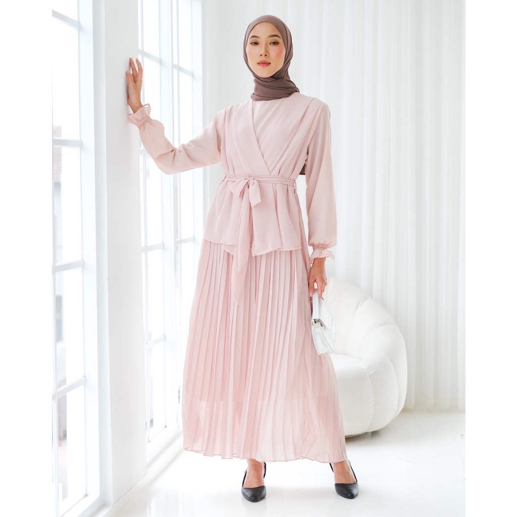 Myrubylicious WAZINI MAXI DRESS KODE 1875 | DRESS | DRESS MAXI | DRESS POLOS | BAJU MUSLIMAH