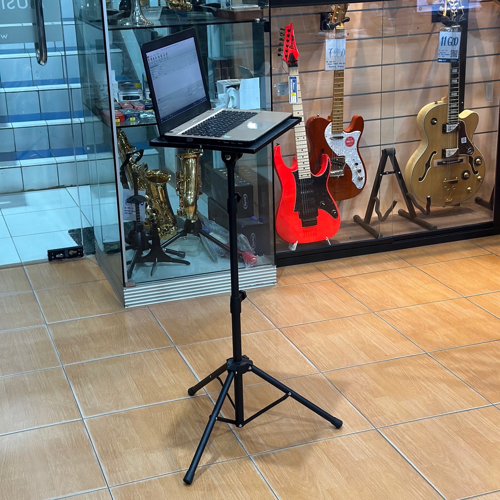 Dluxe Stand Laptop Tripod On Stage - Laptop Sequencer DJ Stand