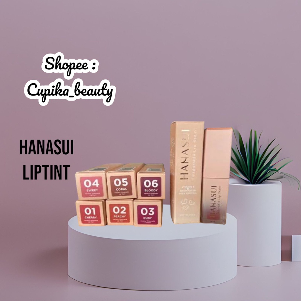 *ck,x* [liptint]Lip Tint- Hanasui Tintdorable Lip Stain Original LipTint Ombre // lip tint cair hanasui