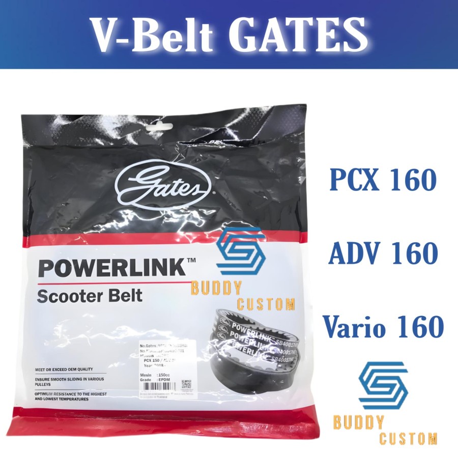 Vbelt Gates Vario 160 PCX 160 ADV 160 - Vanbelt Vario 160 PCX ADV 160