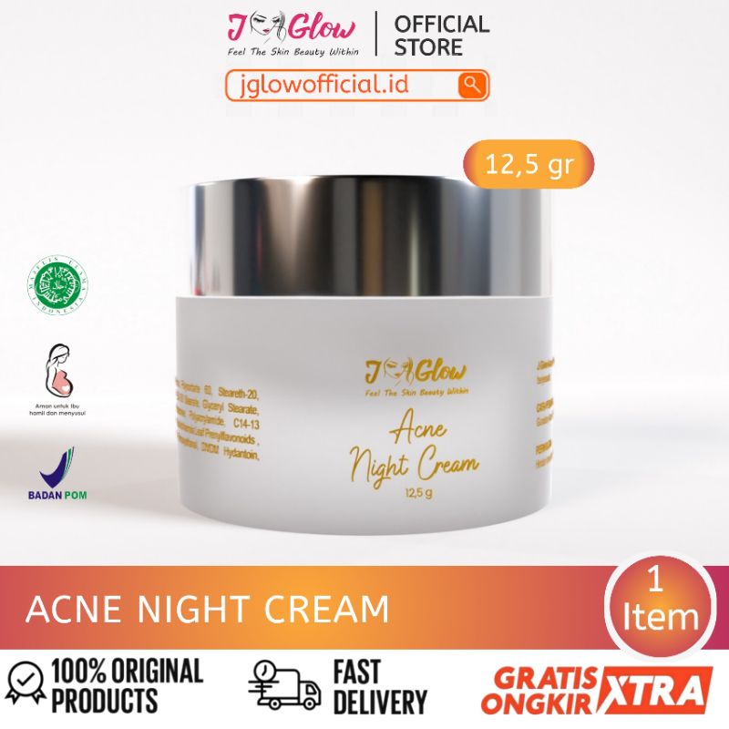 JGLOW Skincare Acne Night Cream 12,5gr