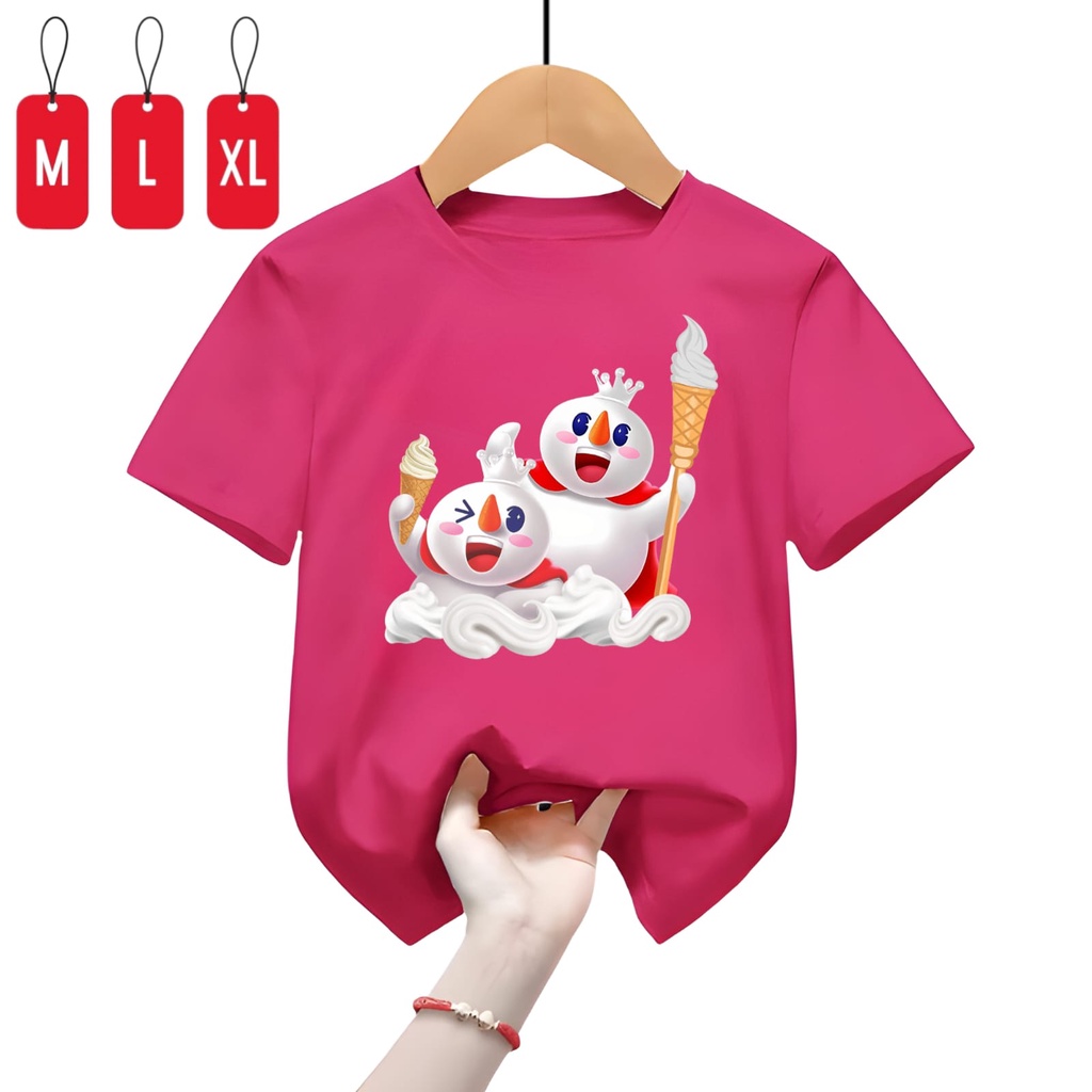 Hzl_outfit Baju Kaos Anak Uniseks Mixue Sunday/ Kaos Anak Laku/Kaos Anak Perempuan M,L,XL