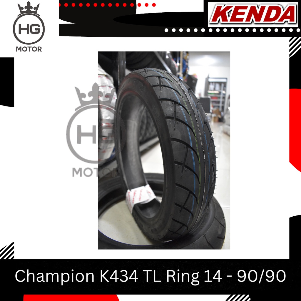 BAN KENDA K434 - 90/90 RING 14 TUBELESS SOFT COMPOUND