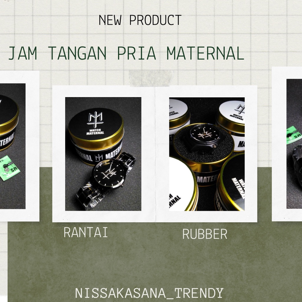 Jam Tangan Keren Pria Kekinian/Jam Tangan Maternal