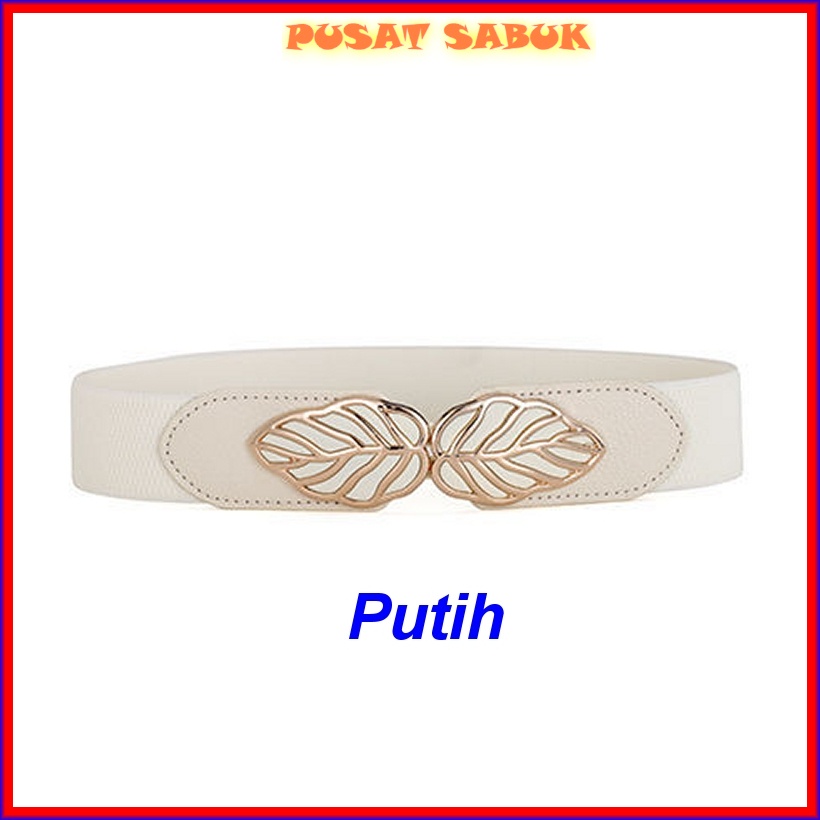 Gesper Sabuk Belt Ikat Pinggang Wanita dress Korea Karet Pingang Elastis Cewek Kekinian Merah Hitam Putih besar gaun Fashion Murah Obi Gasper Vintage Cantik Ramping Untuk Model Ramping Import Grosir Impor Formal Pesta