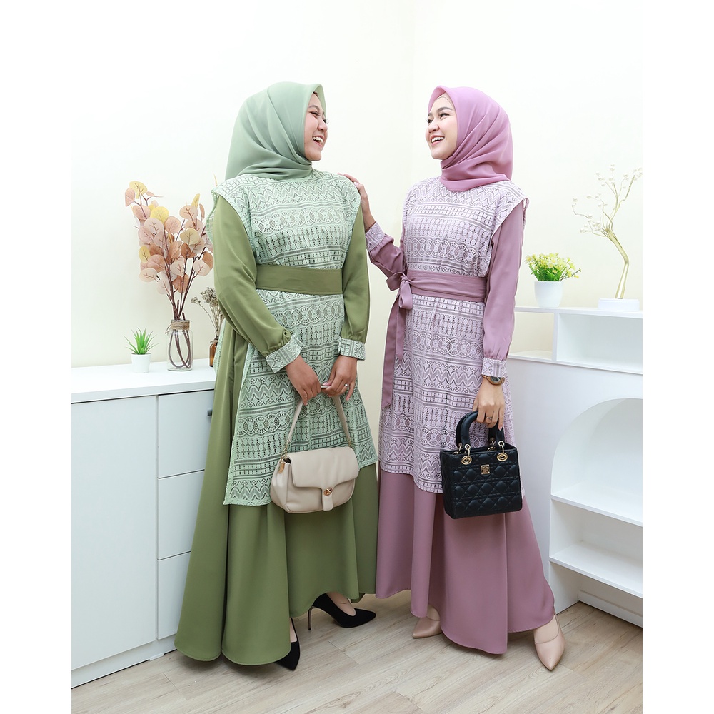 SABRINA Dress   - Pakaian terbaru by hijab mamah icis